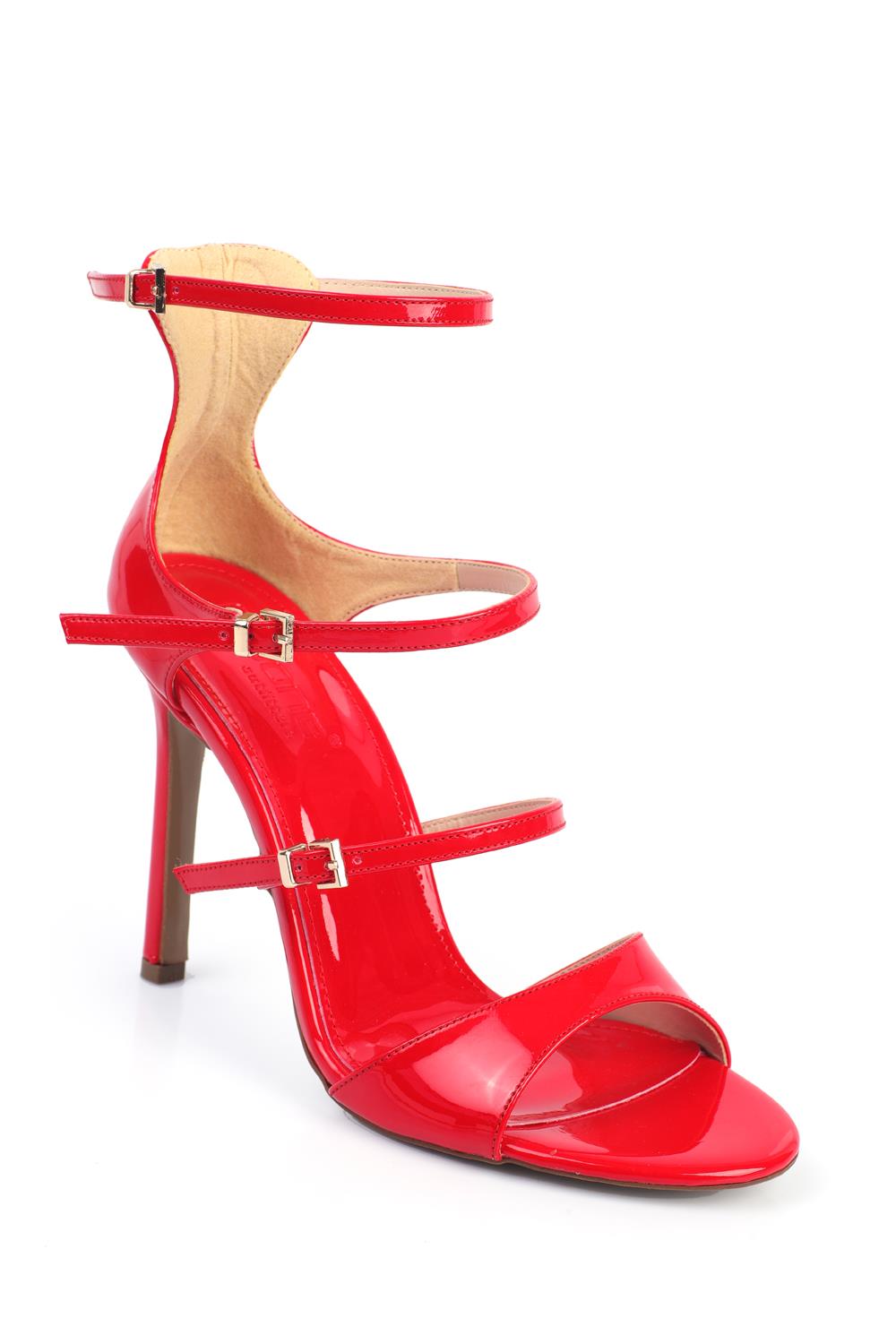 Capone Outfitters 2559 Women Patent Red Sandal
