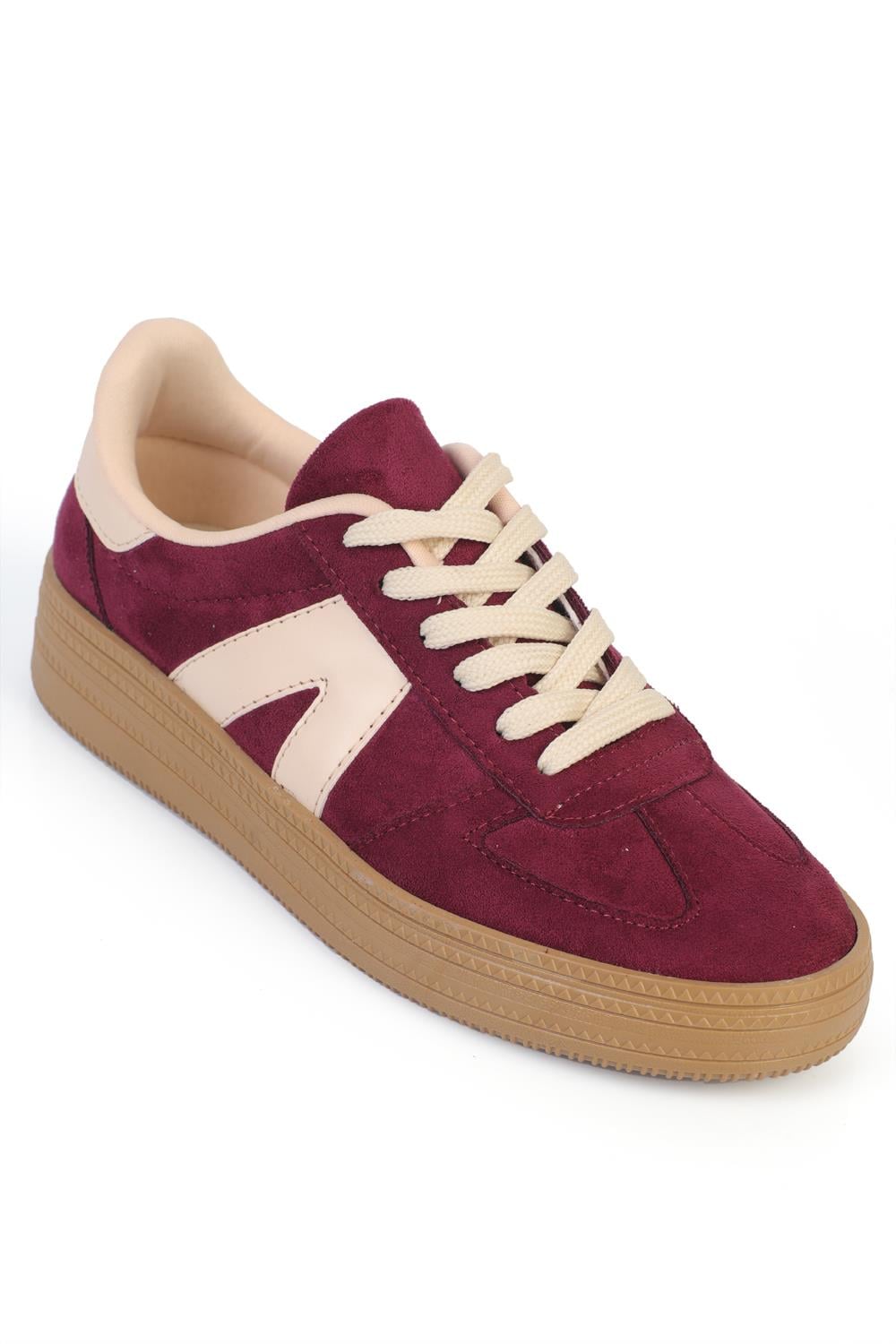 Capone Outfitters 2601 Women Burgundy Sneaker