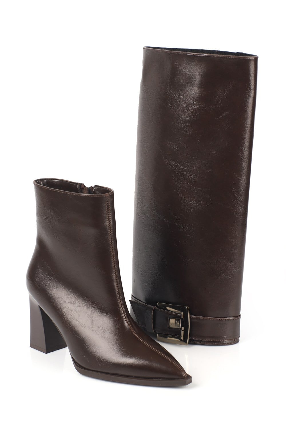 Capone Outfitters 2720 Women Brown High Boot