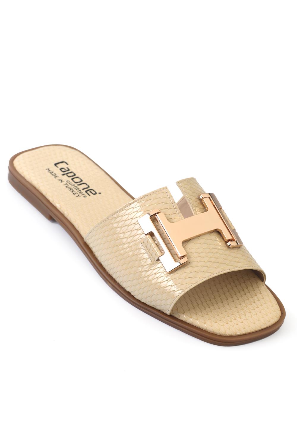 Capone Outfitters 2914 Women Beige Sandal