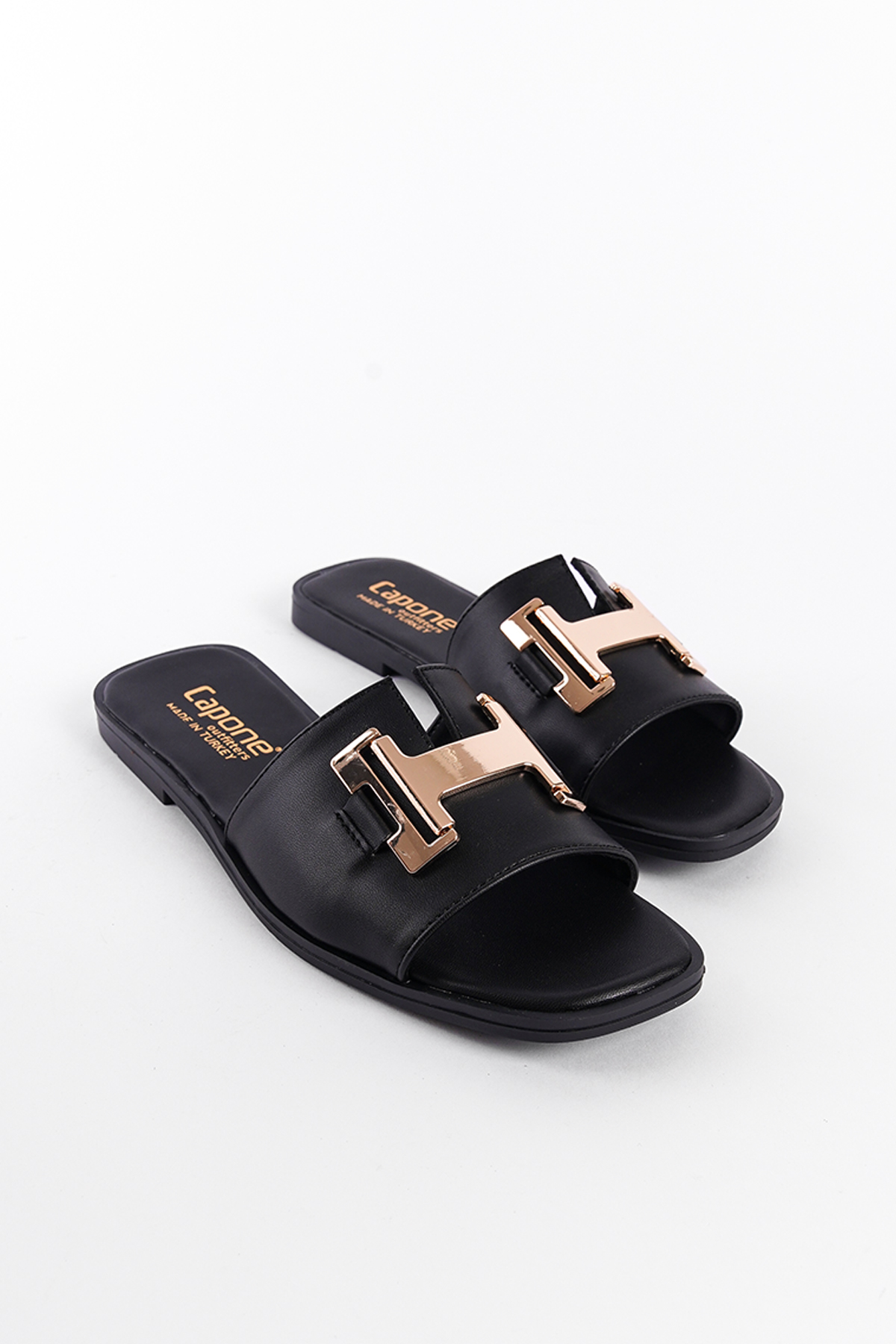 Capone Outfitters 2914 Women Black Sandal