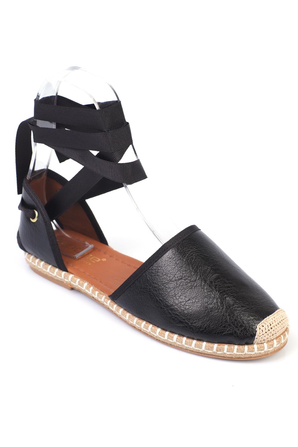 Capone Outfitters 350 Women Black Espadrille
