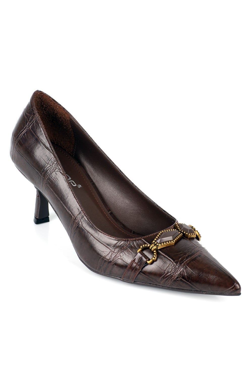 Capone Outfitters 4801 Women Brown Heeled