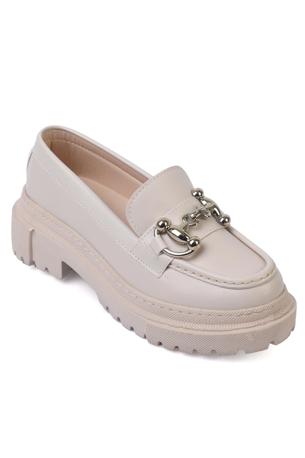 Capone Outfitters 501 Women Beige Loafer
