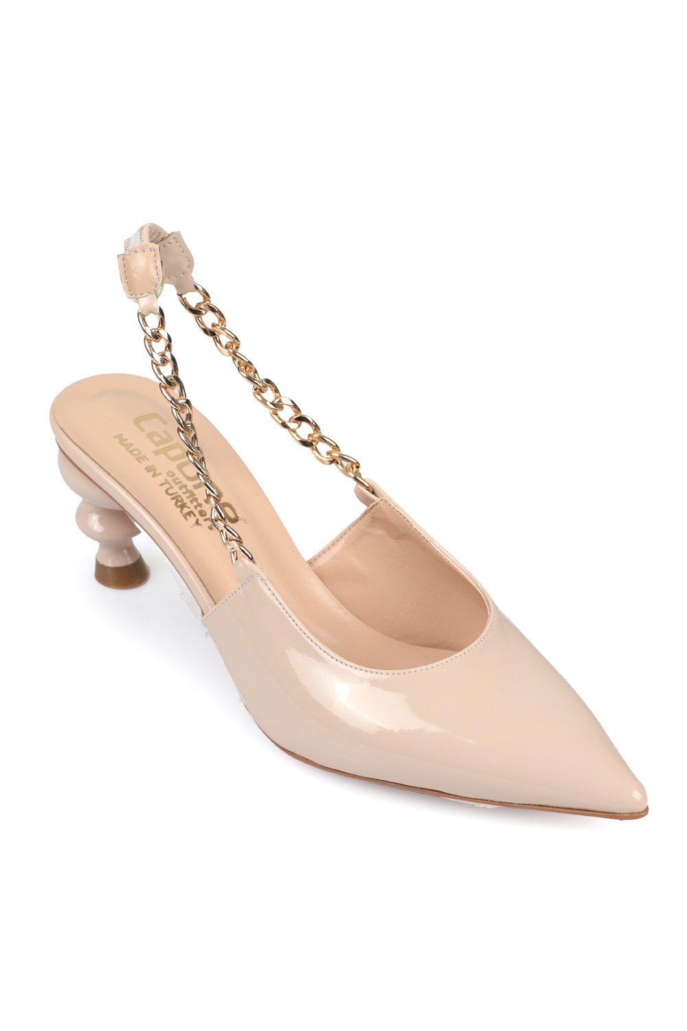 Capone Outfitters 561 Women Beige Stiletto
