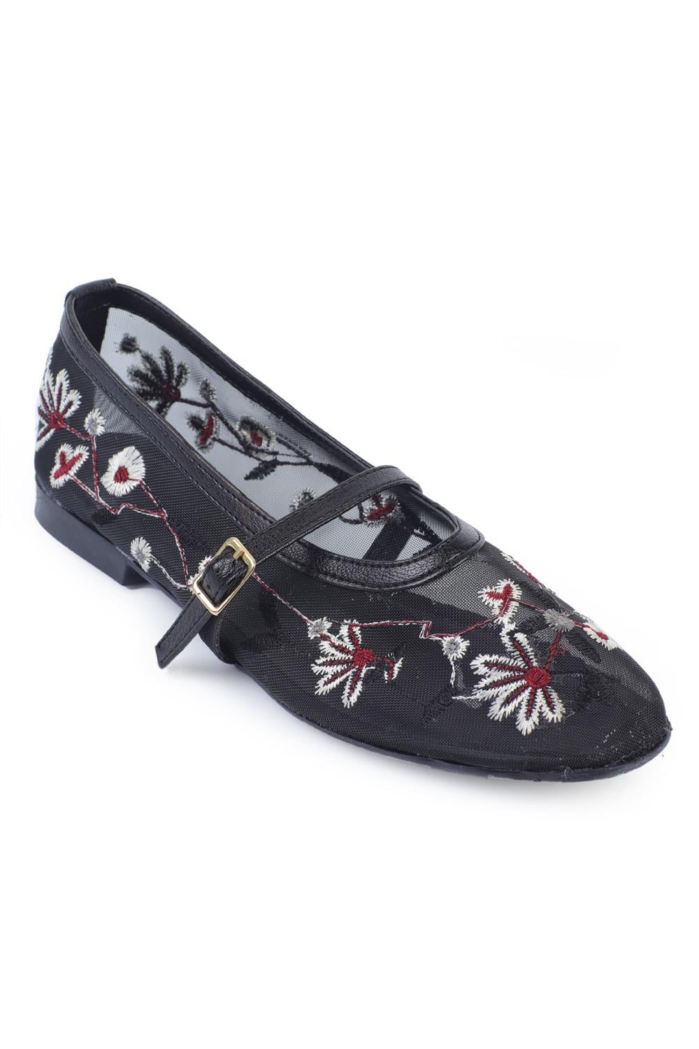 Capone Outfitters 607 Women Black Ballerina
