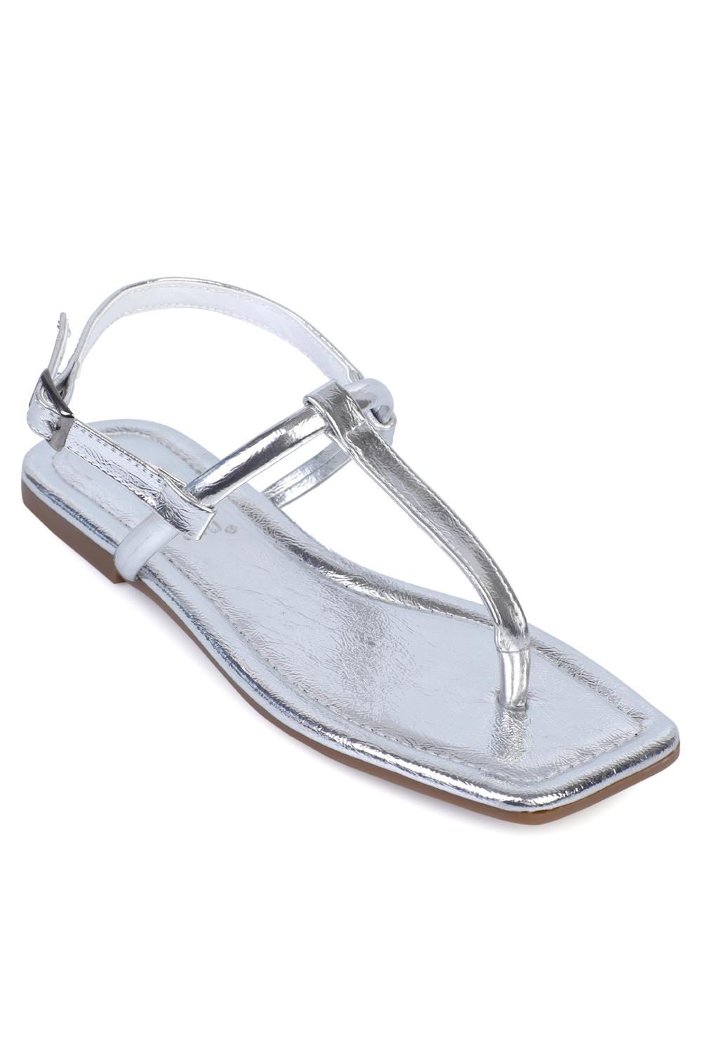 Capone Outfitters 64 Women Silver Sandal