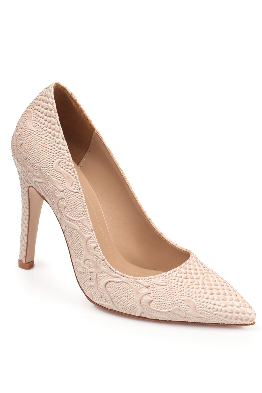Capone Outfitters 664 Women Beige Stiletto