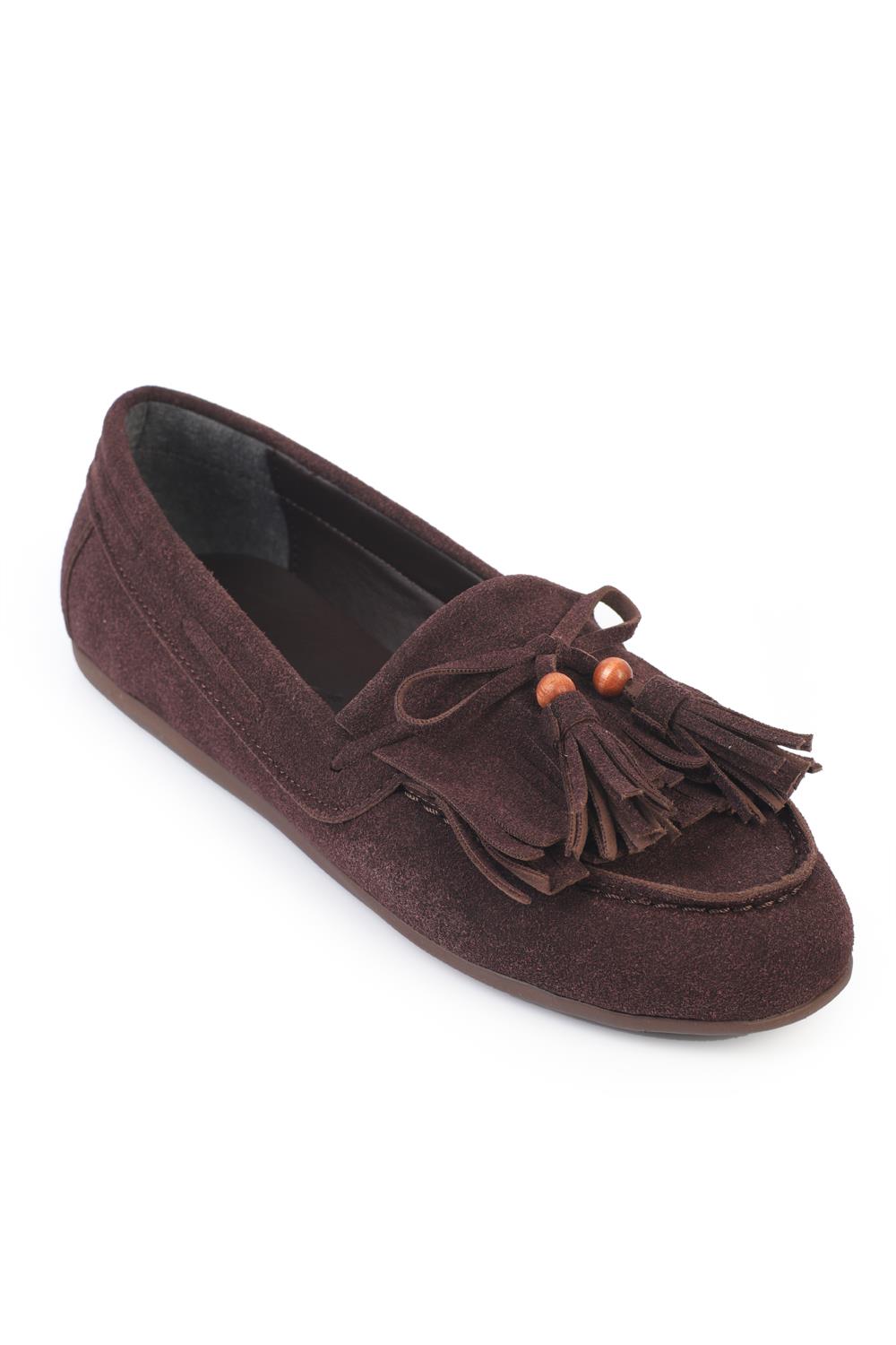 Capone Outfitters 710 Women Sued Brown Loafer