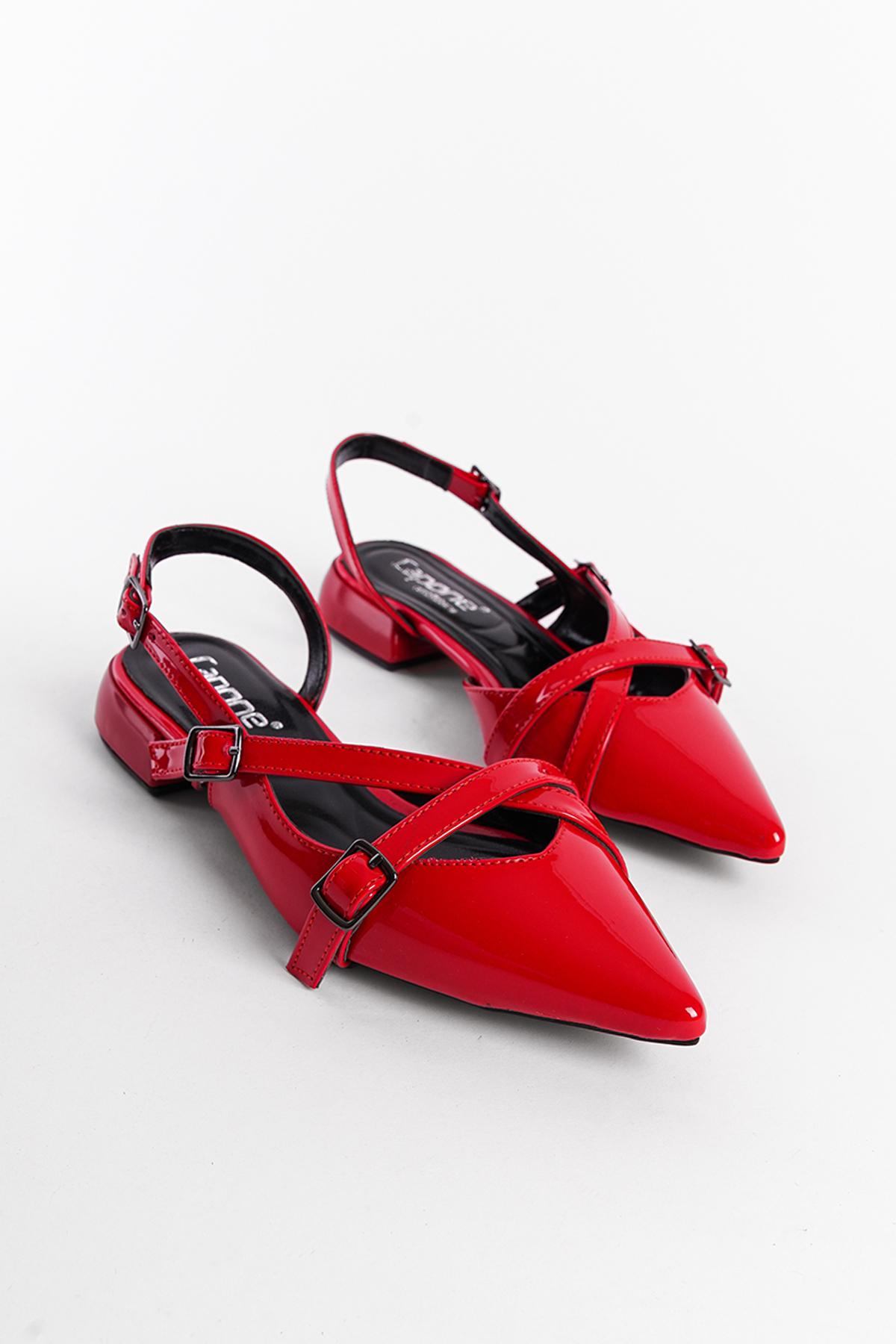 Capone Outfitters 727 Women Patent Red Heeled