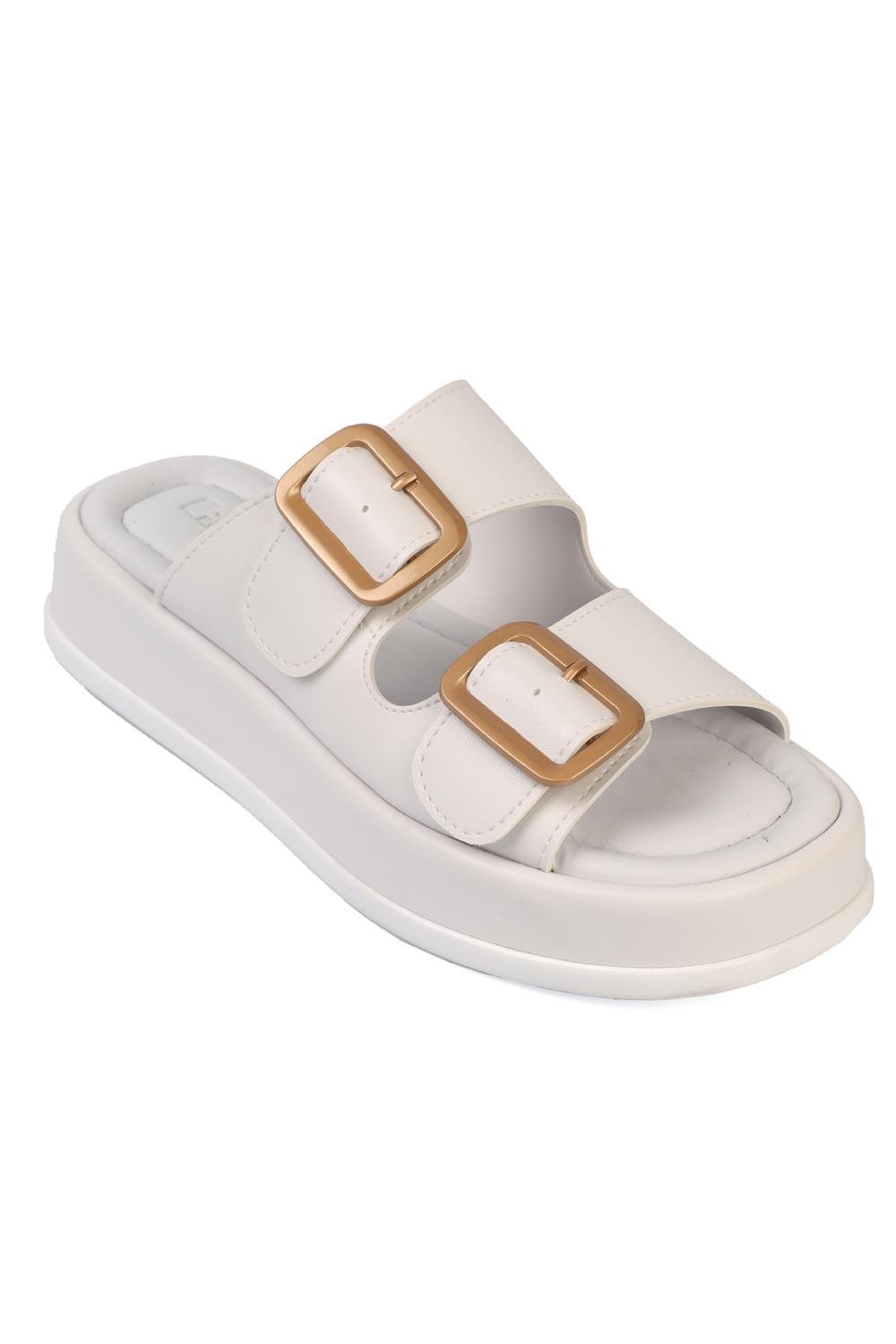 Capone Outfitters 783 Women White Sandal