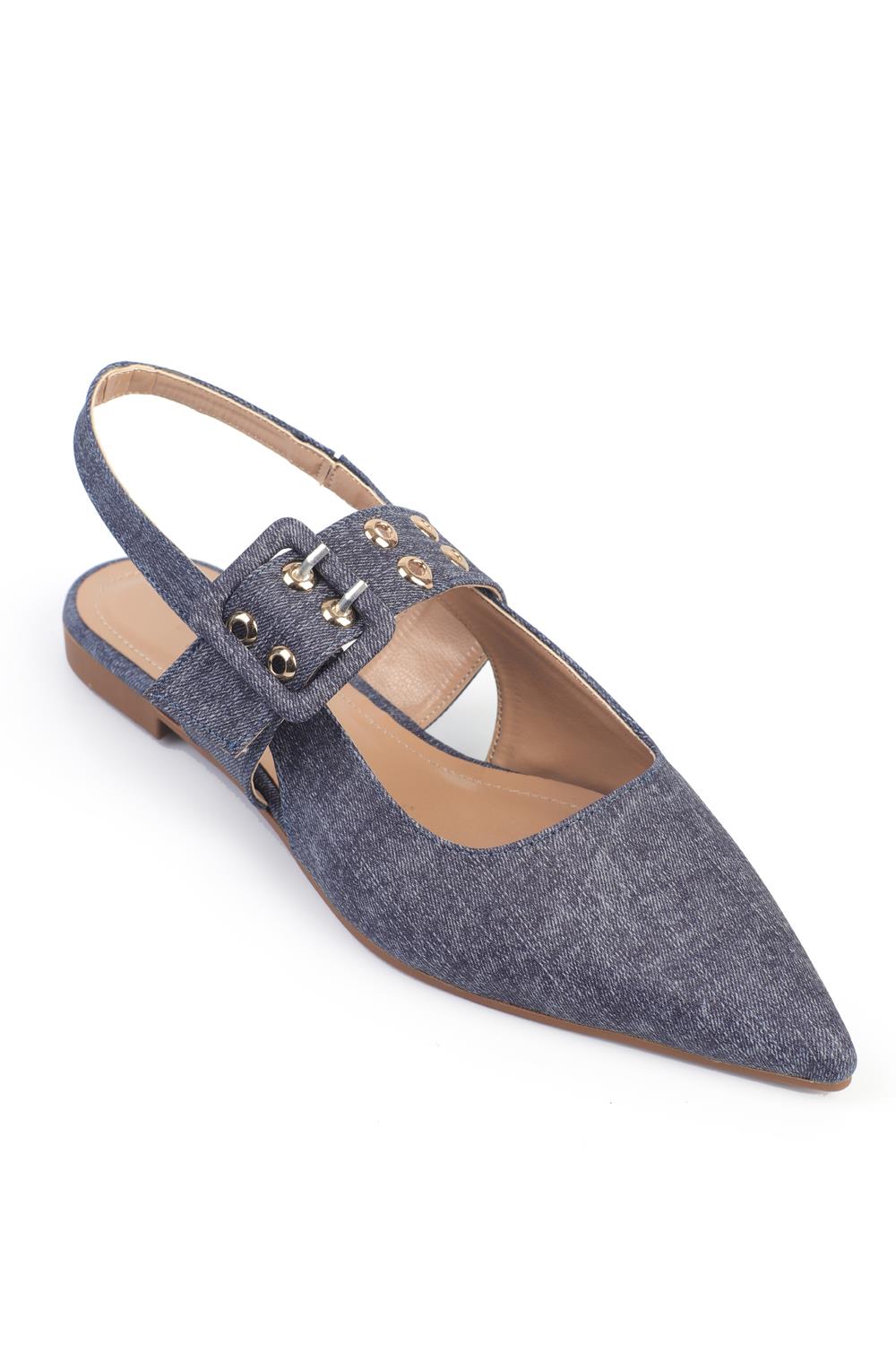 Capone Outfitters 803 Women Blue Ballerina