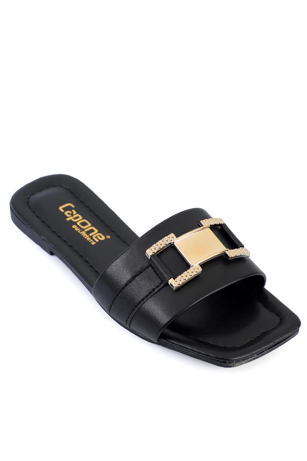 Capone Outfitters 810 Women Black Sandal