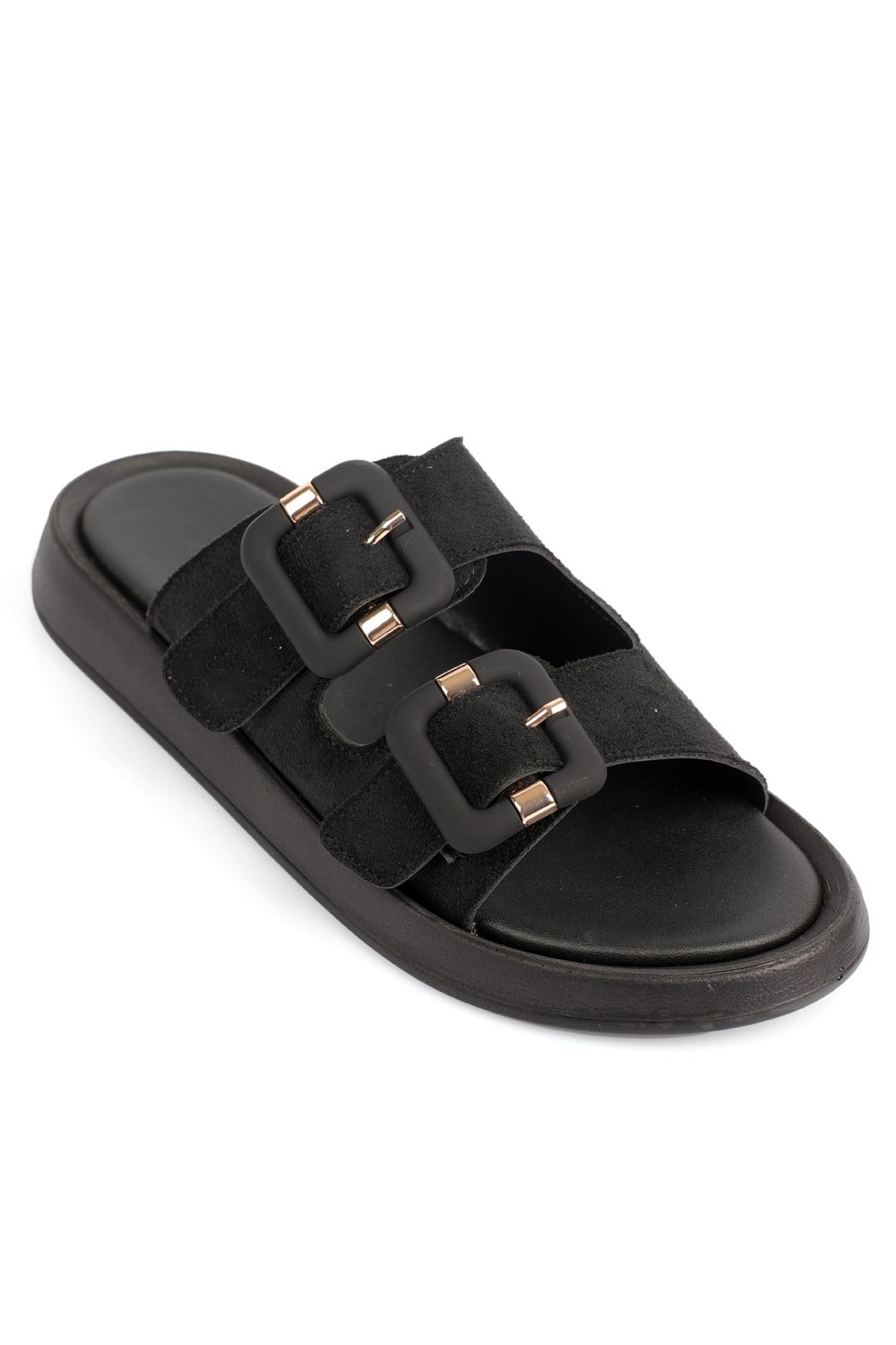 Capone Outfitters 842 Women Sued Black Sandal