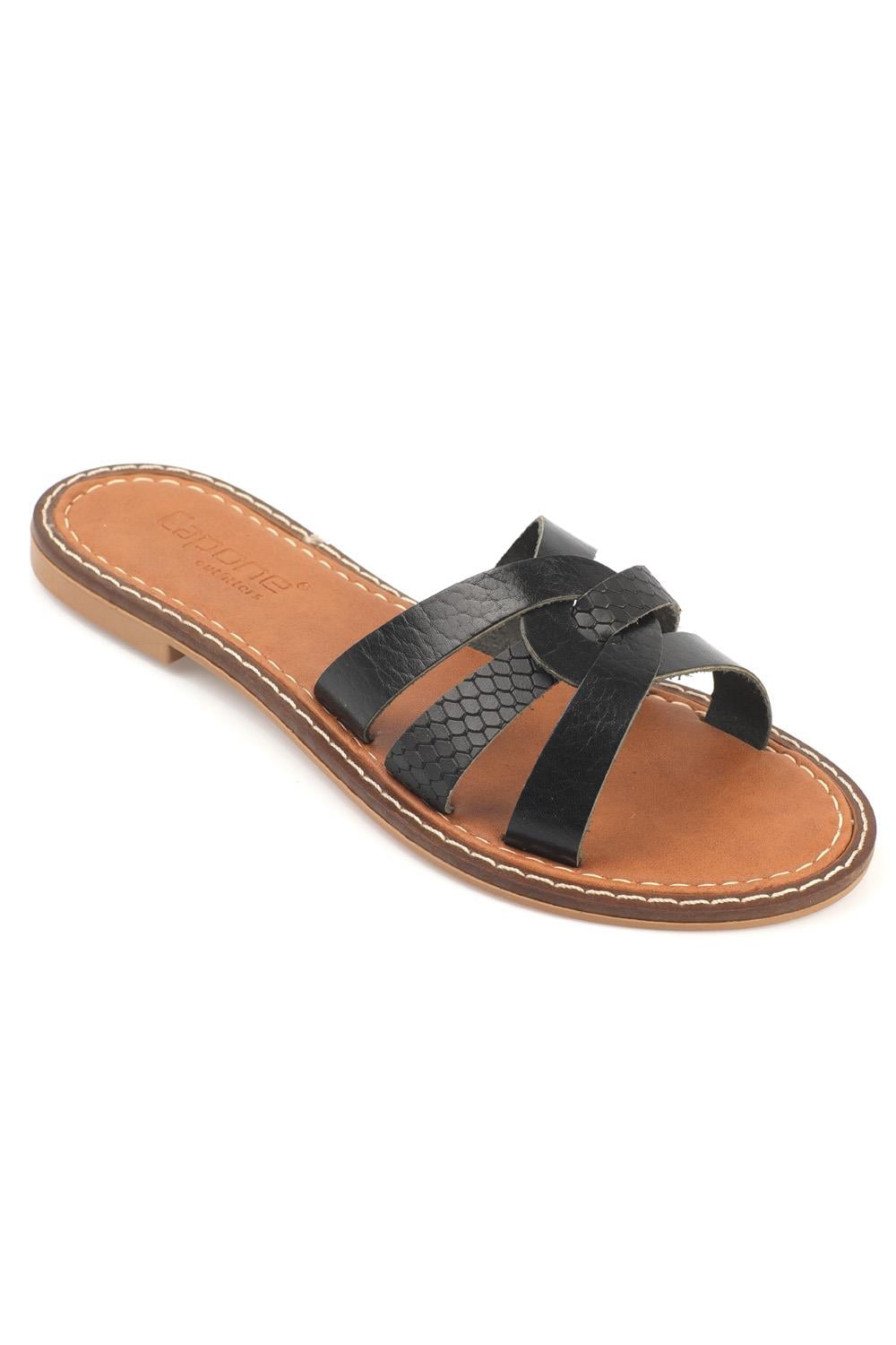 Capone Outfitters 845 Women Black Sandal