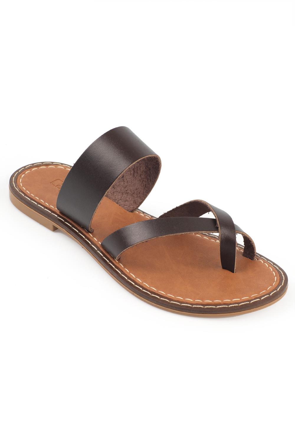 Capone Outfitters 847 Women Dark Brown Sandal