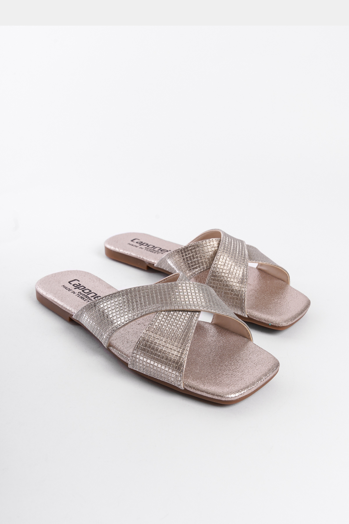 Capone Outfitters 8610 Women Gold Sandal