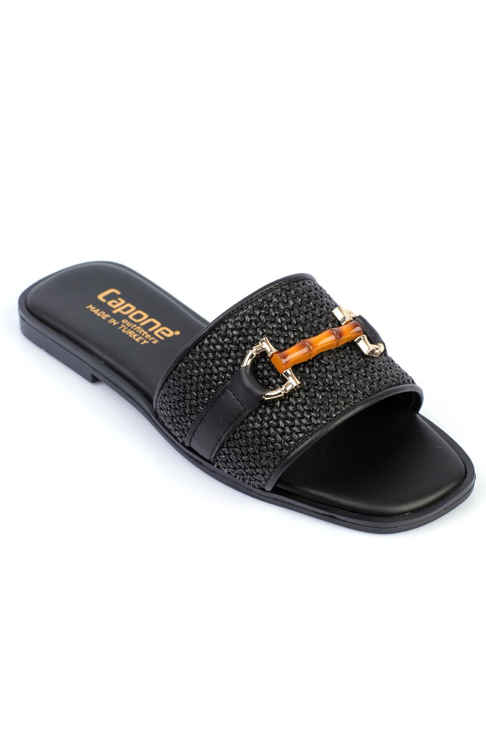 Capone Outfitters 8621 Women Black Sandal