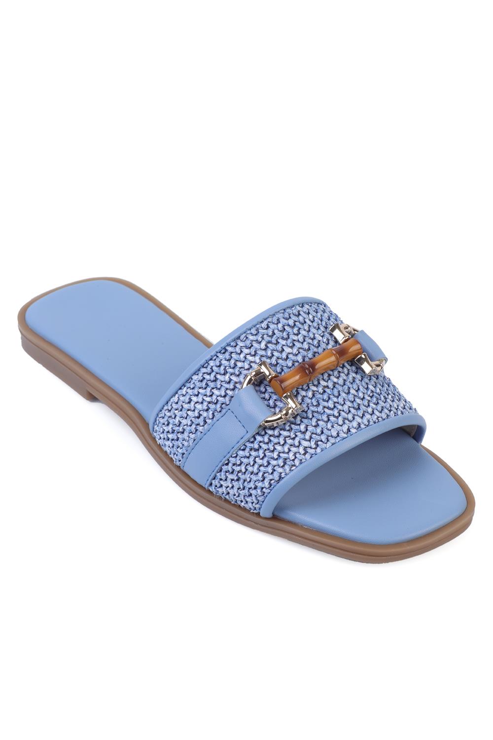 Capone Outfitters 8621 Women Denim Blue Sandal