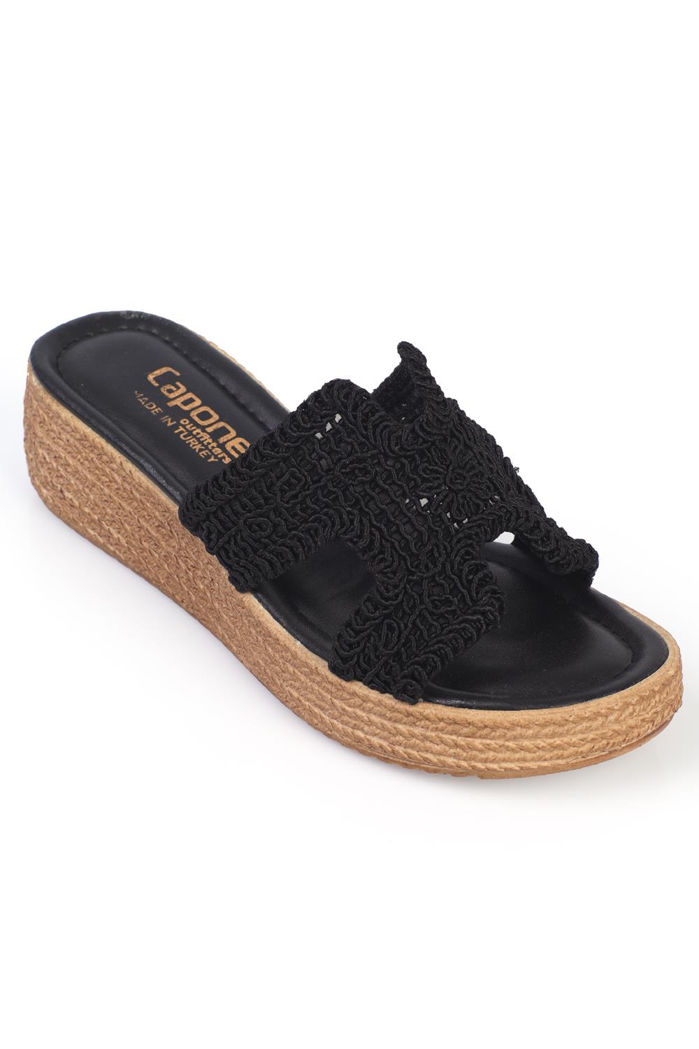 Capone Outfitters 898 Women Black Sandal
