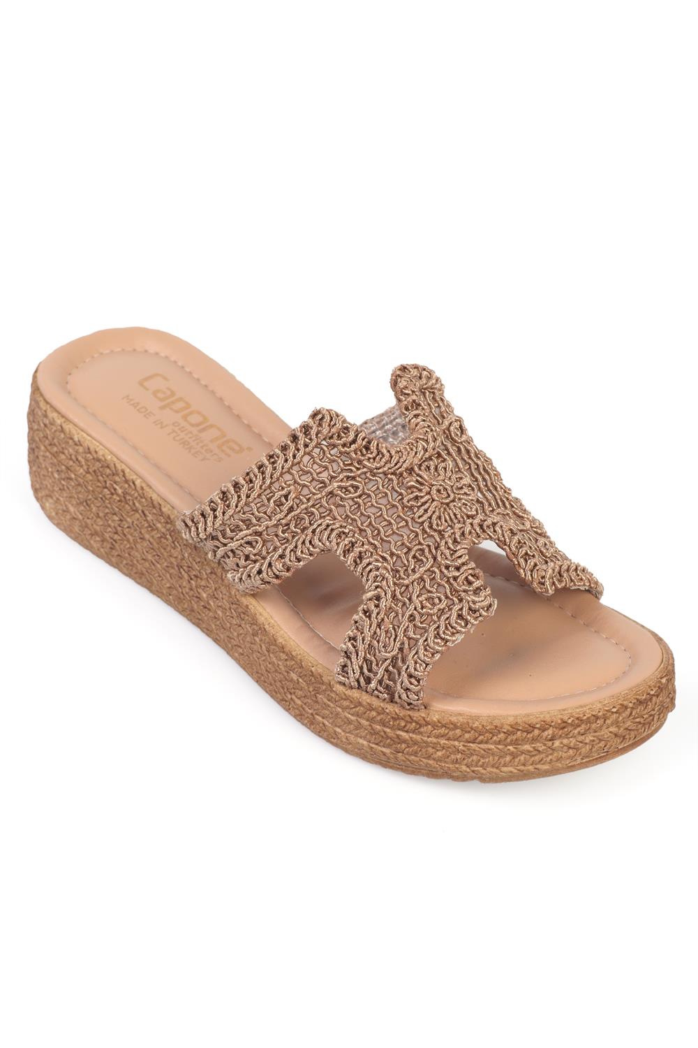 Capone Outfitters 898 Women Mink Sandal