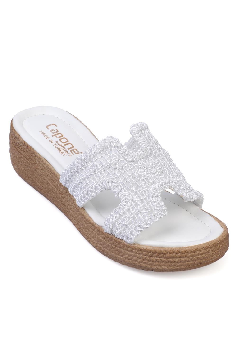 Capone Outfitters 898 Women White Sandal