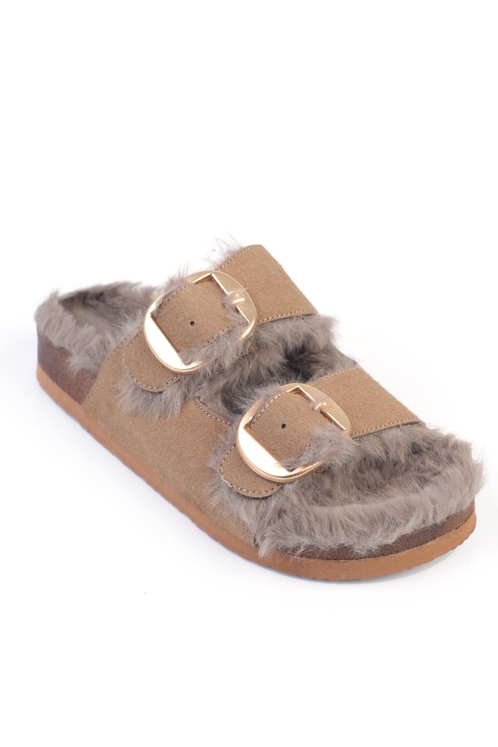 Capone Outfitters B105 Women Mink Sandal