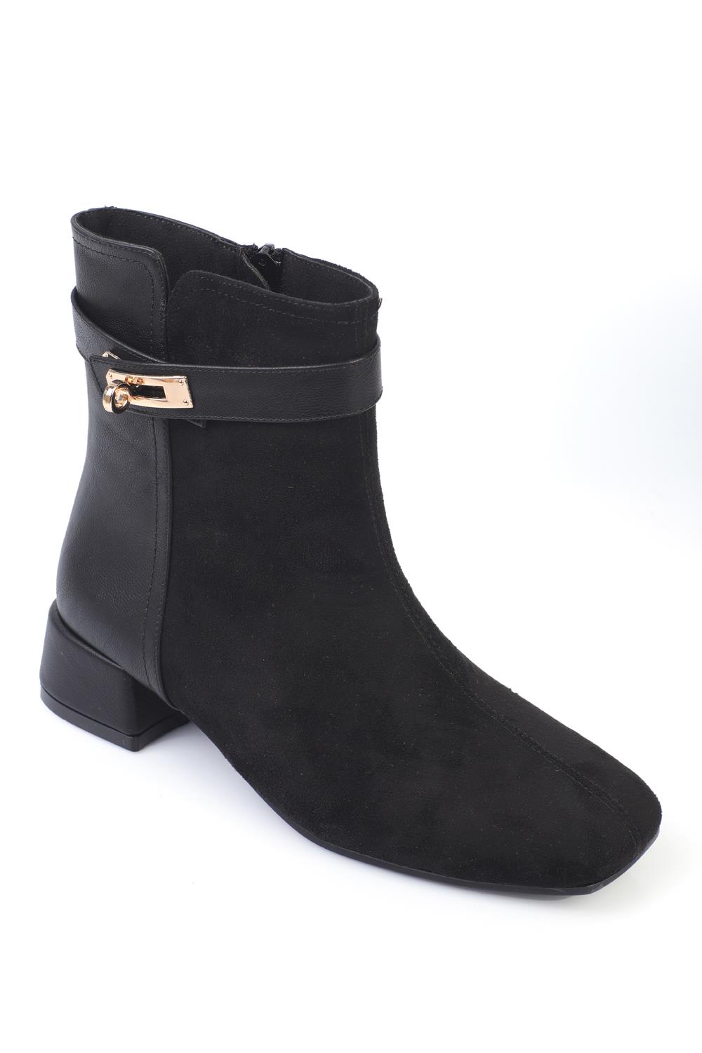 Capone Outfitters BT101 Women Suede Black Boot