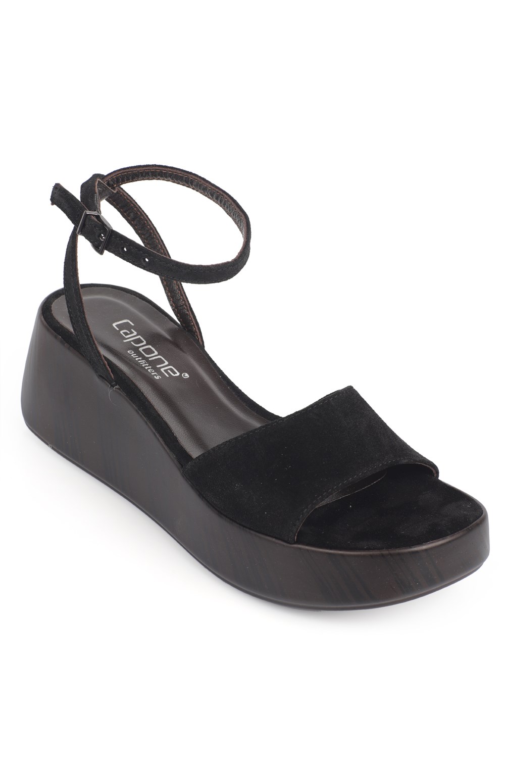 Capone Outfitters D104 Women Sued Black Sandal