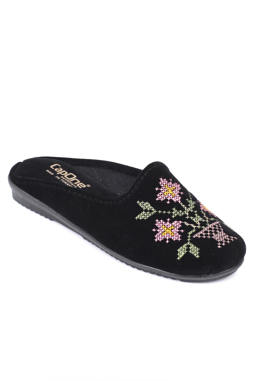 Capone Outfitters E010 Women Black Slipper