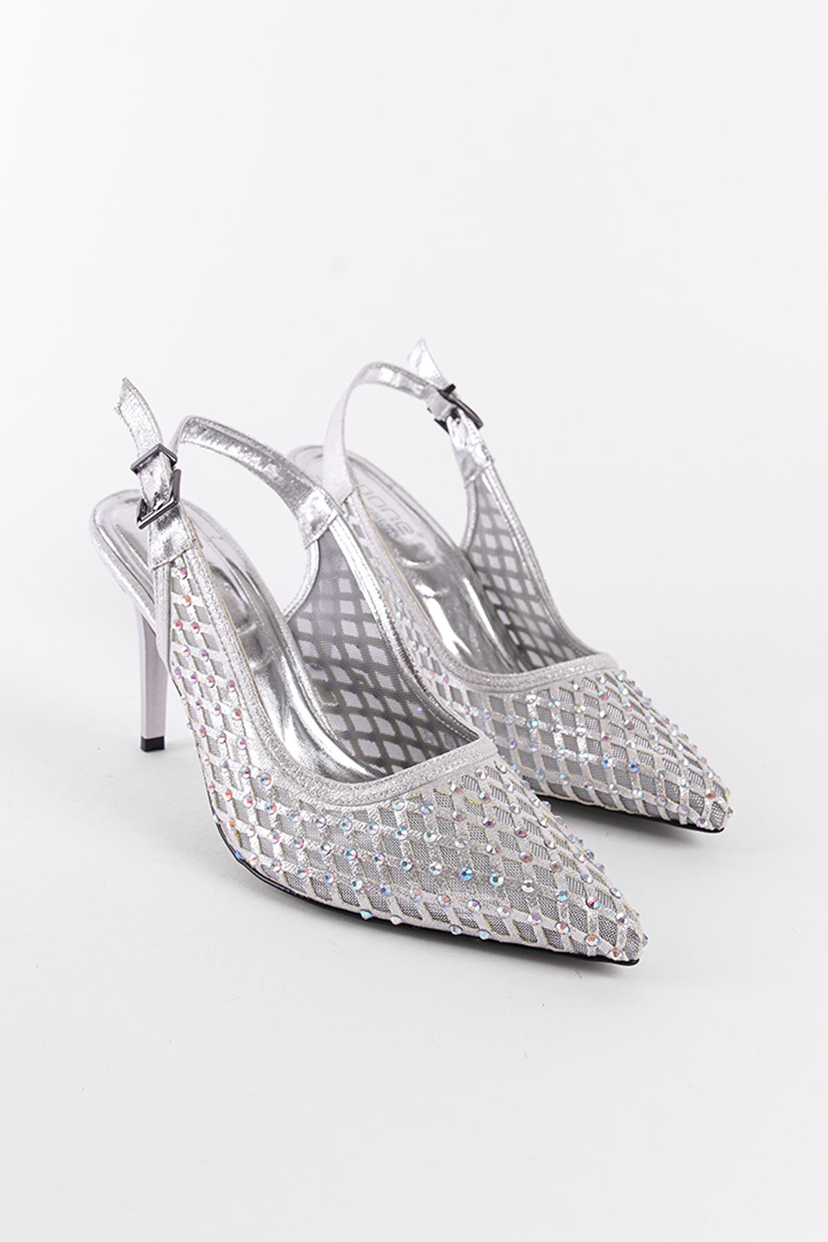 Capone Outfitters F605 Women Silver Stiletto