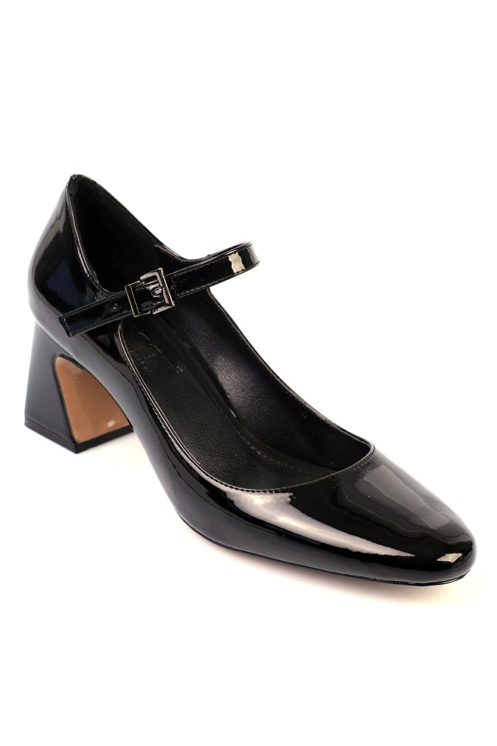 Capone Outfitters F800 Women Patent Black Heeled