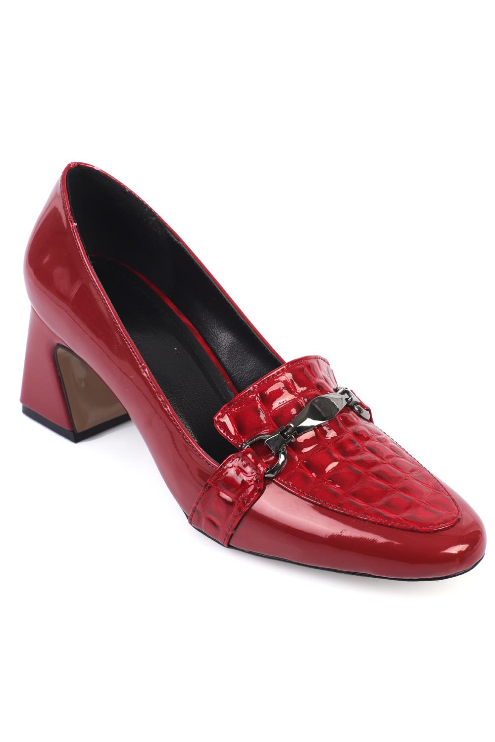 Capone Outfitters F803 Women Burgundy Heeled
