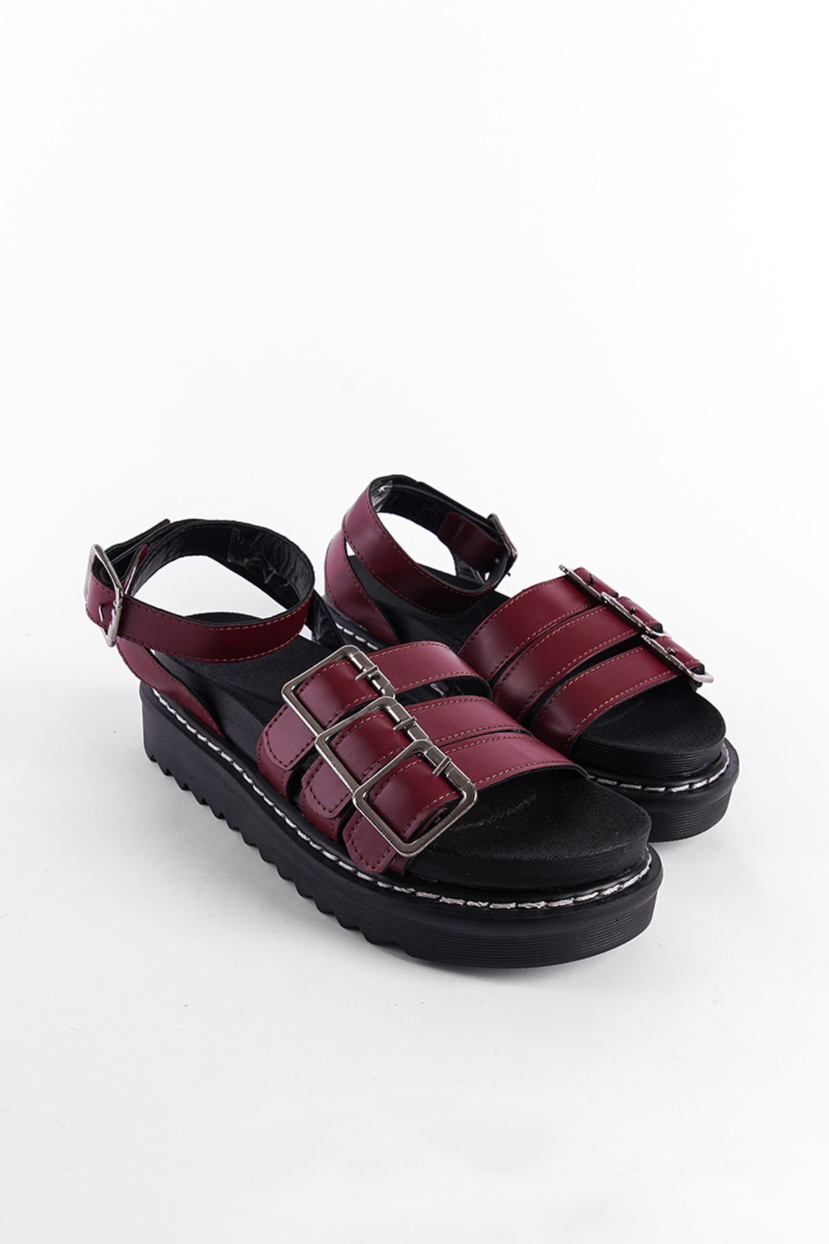 Capone Outfitters K240 Women Burgundy Sandal
