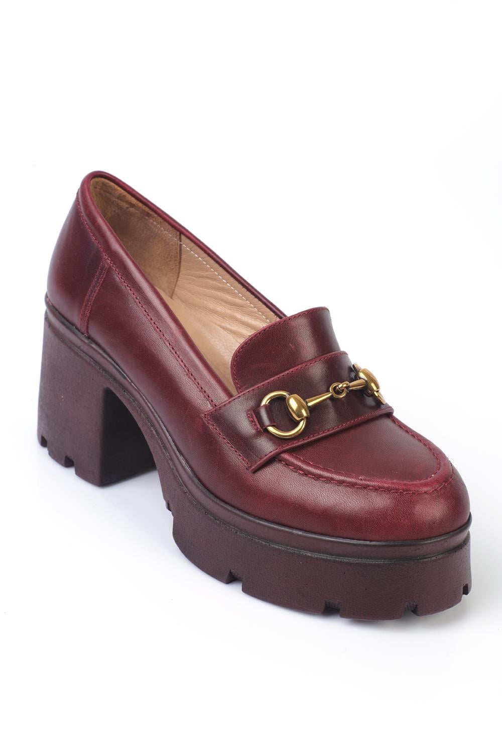 Capone Outfitters L051 Women Burgundy Loafer