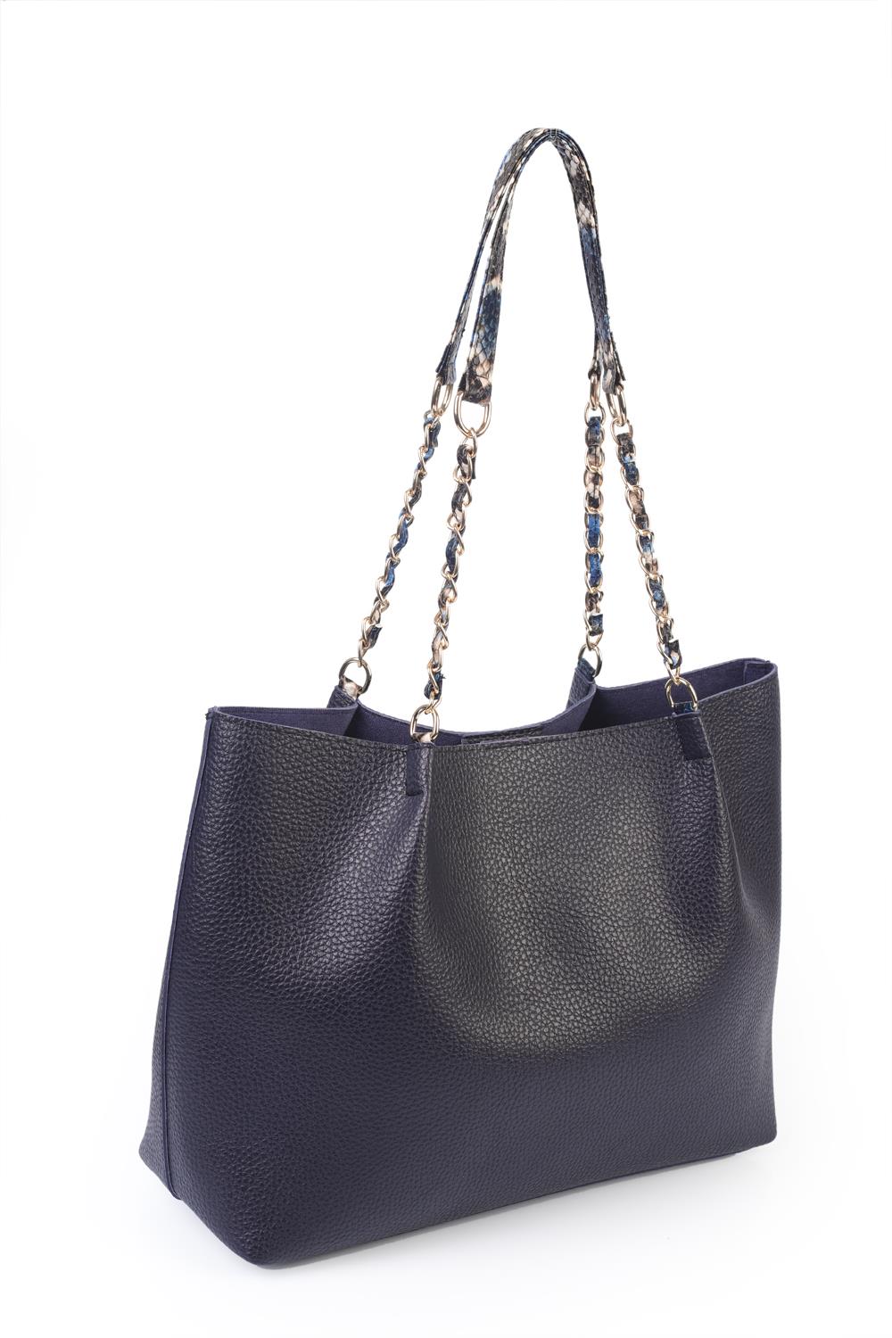 Capone Outfitters LR01 Women Navy Shoulder Bag