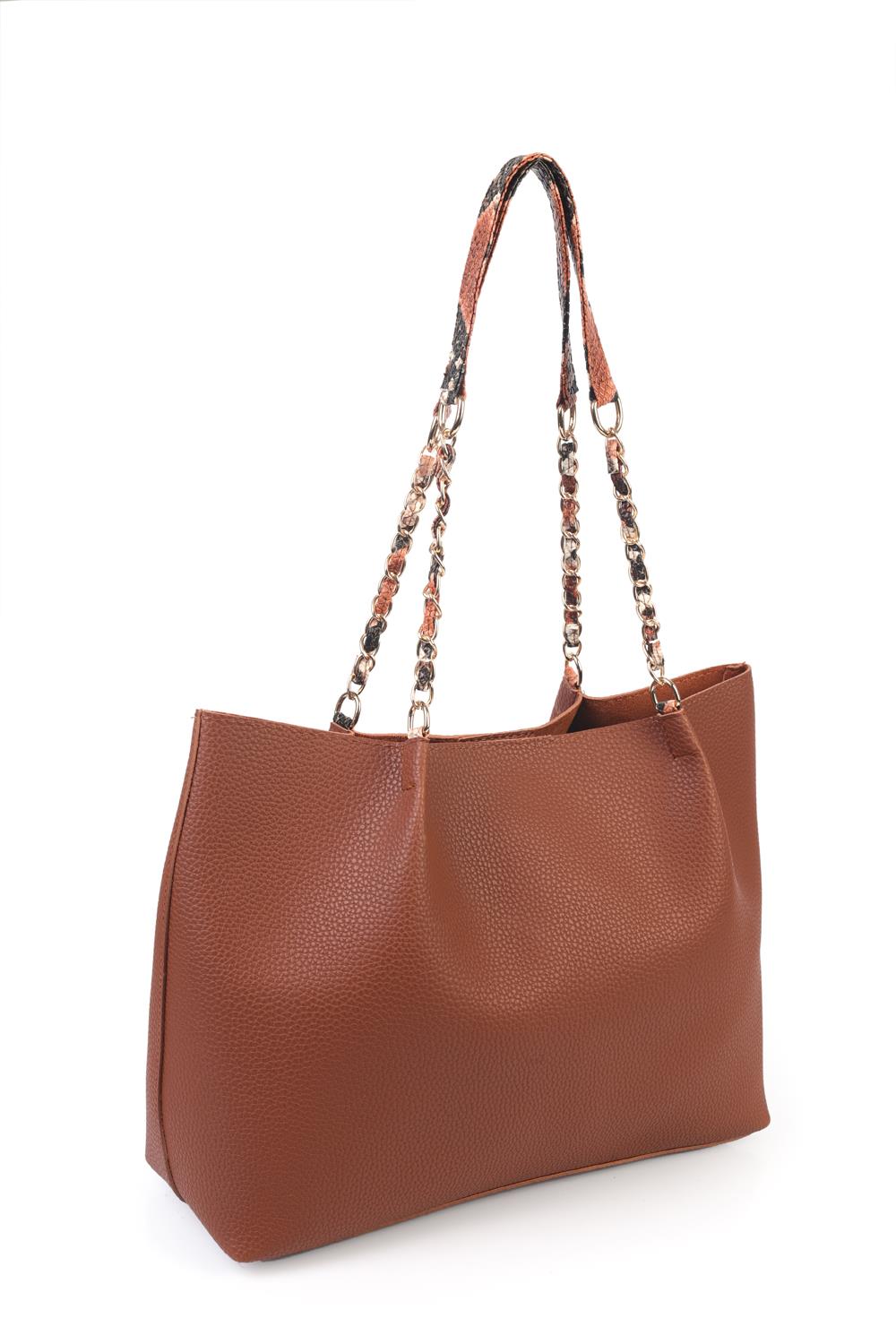 Capone Outfitters LR01 Women Tan Shoulder Bag
