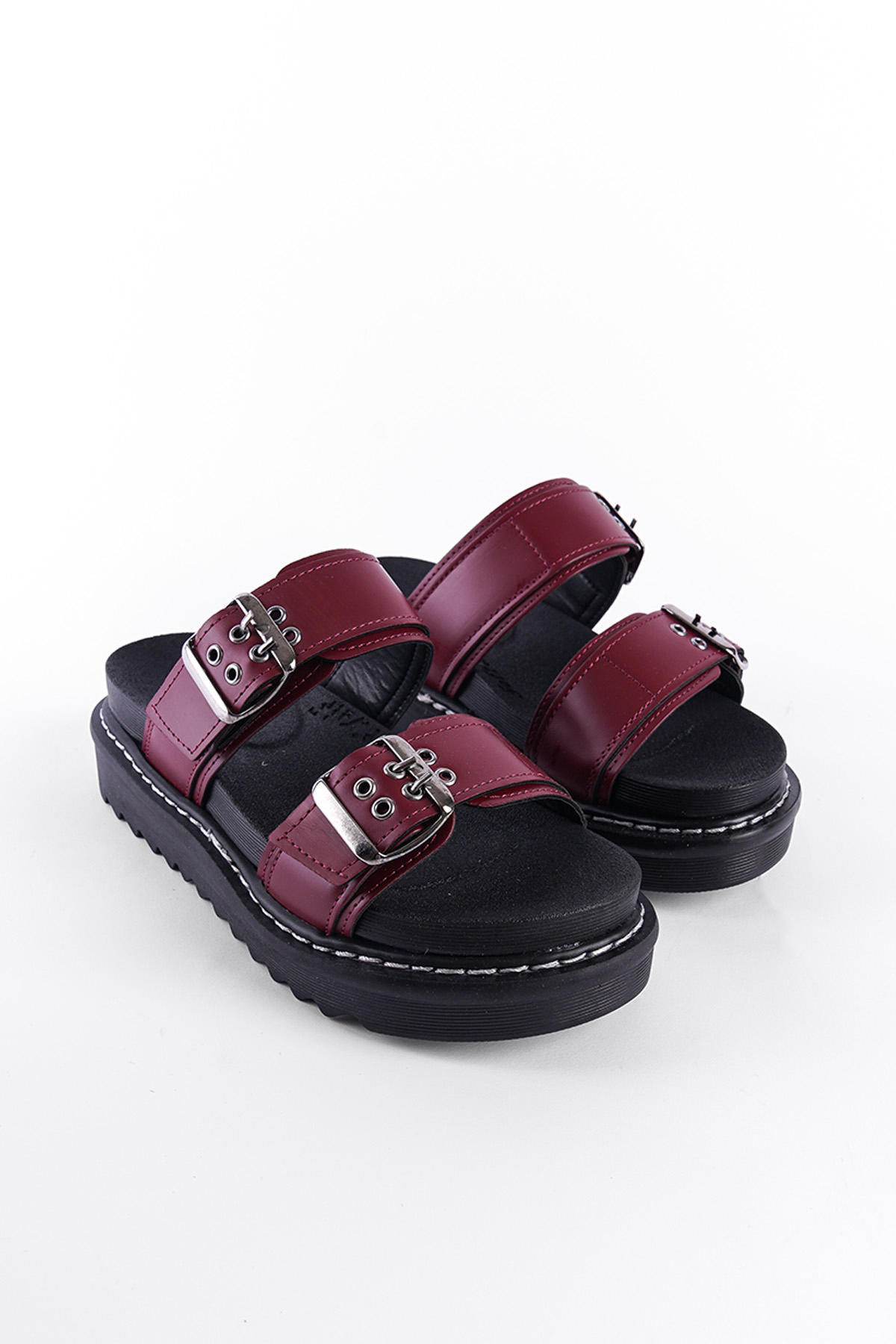Capone Outfitters M092 Women Burgundy Sandal