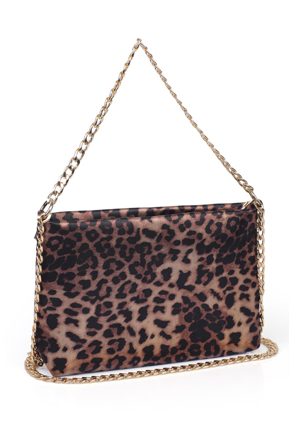 Capone Outfitters MAR01 Women Leopard Shoulder Bag