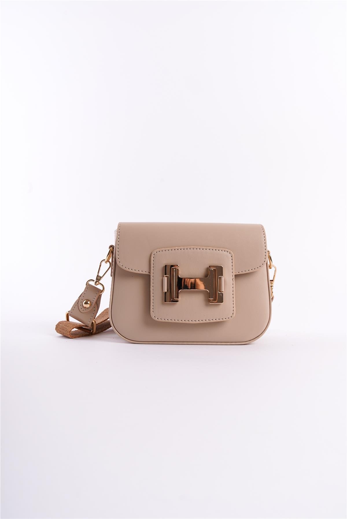 Capone Outfitters MRA01 Women Beige Crossbody Bag