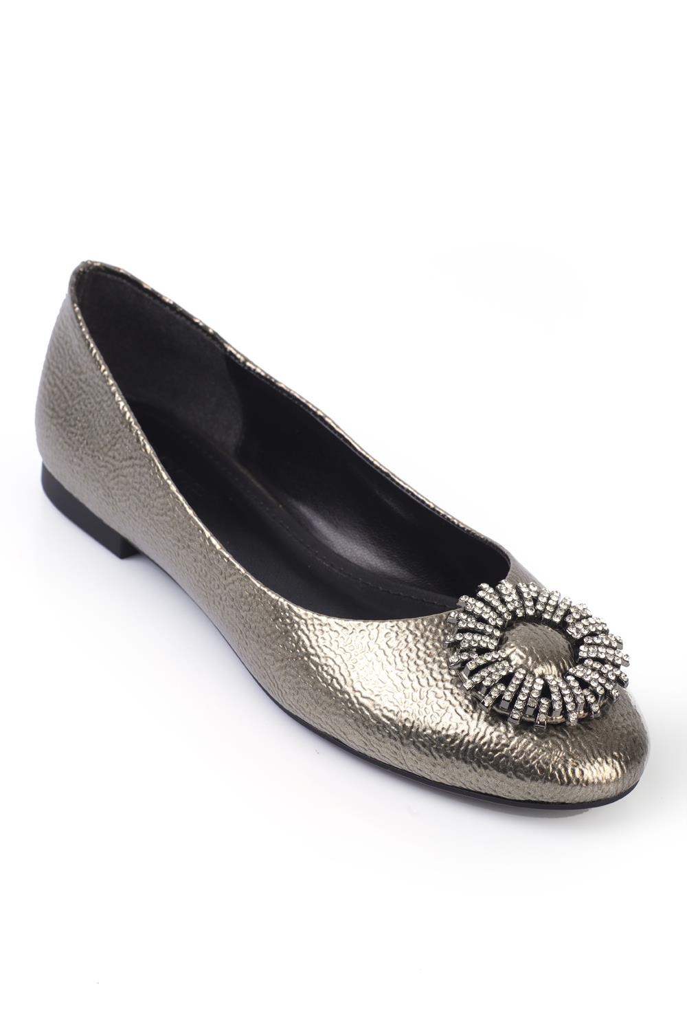 Capone Outfitters N93 Women Platinum Ballerina