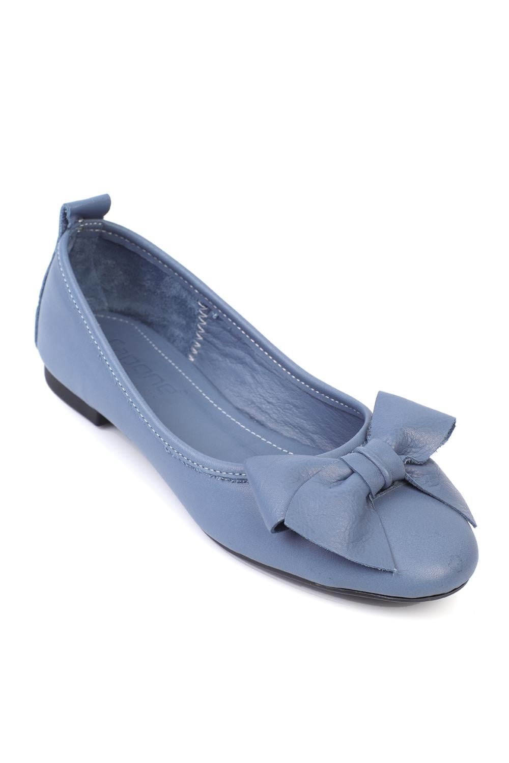 Capone Outfitters N97 Women Denim Blue Ballerina
