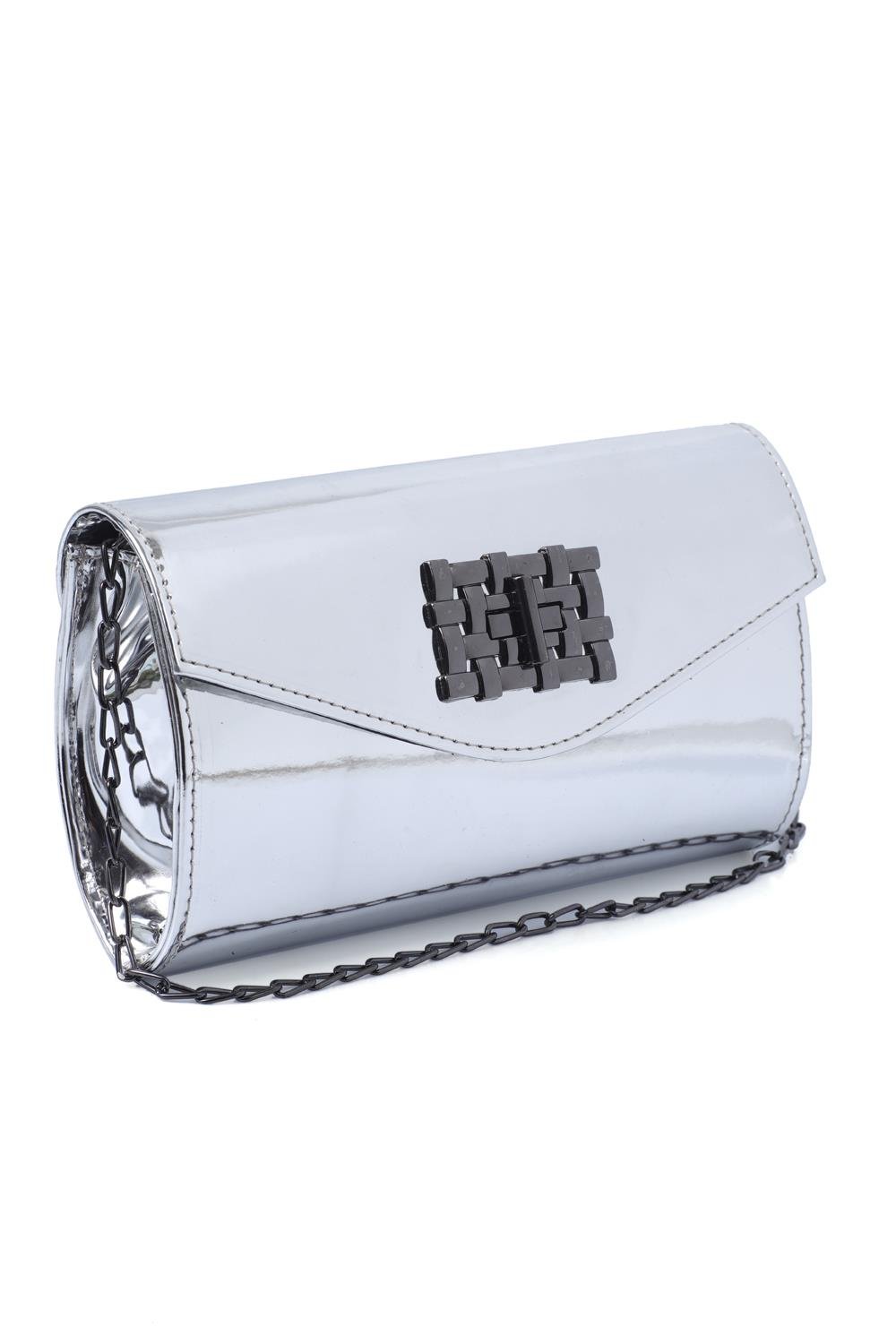 Capone Outfitters PAO01 Women Silver Hand Bag