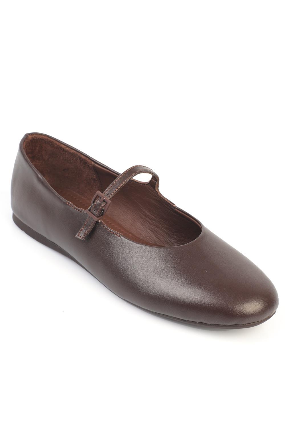 Capone Outfitters S27 Women Brown Ballerina