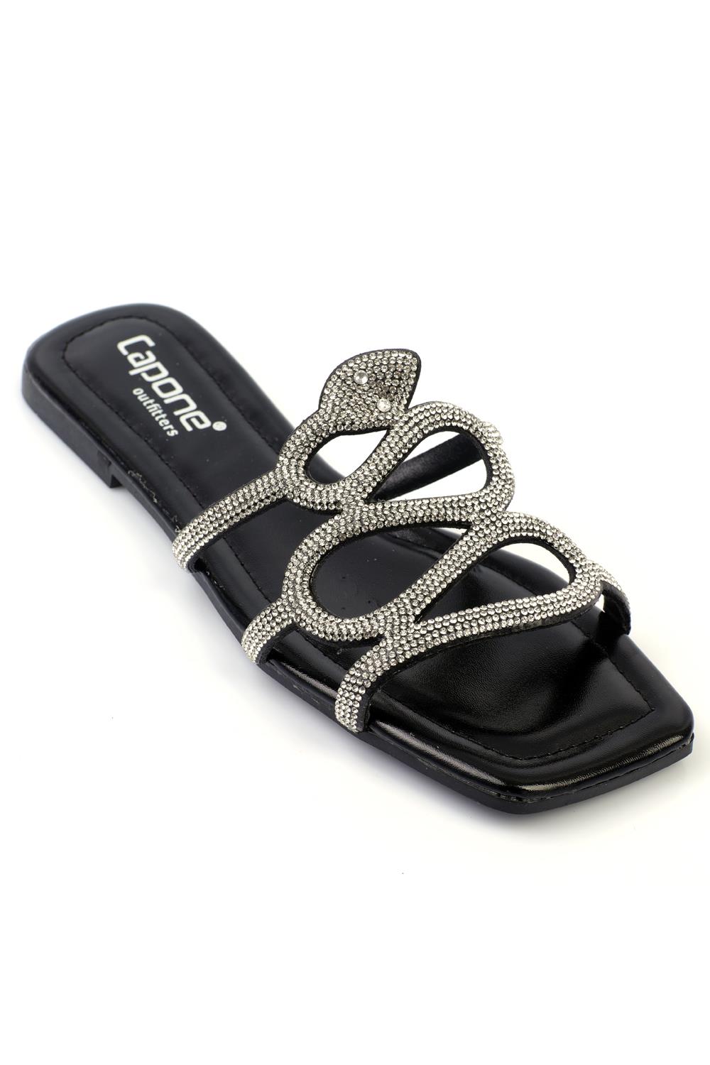 Capone Outfitters SH57 Women Black Sandal