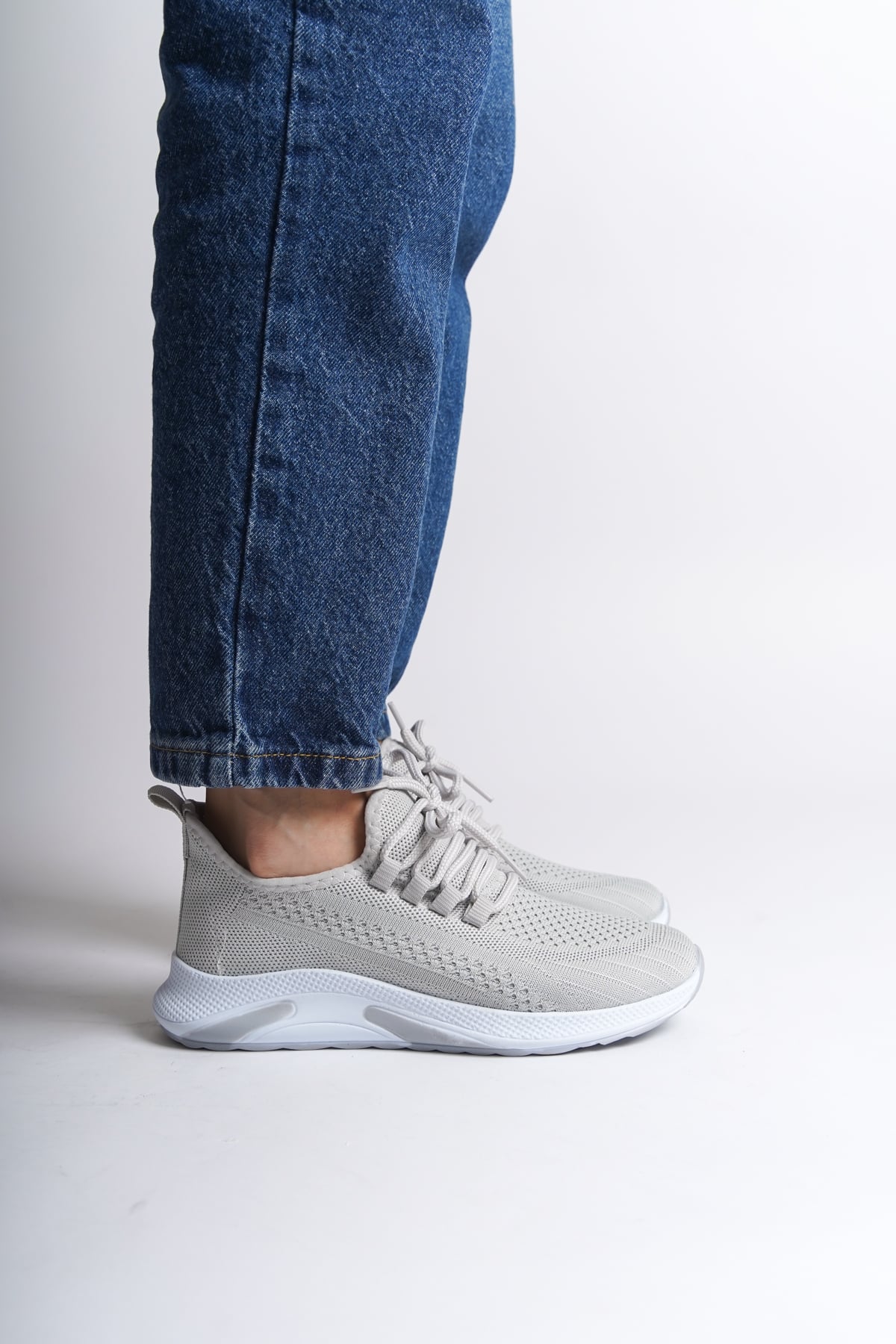Capone Outfitters T101 Women Light Grey White Sneaker
