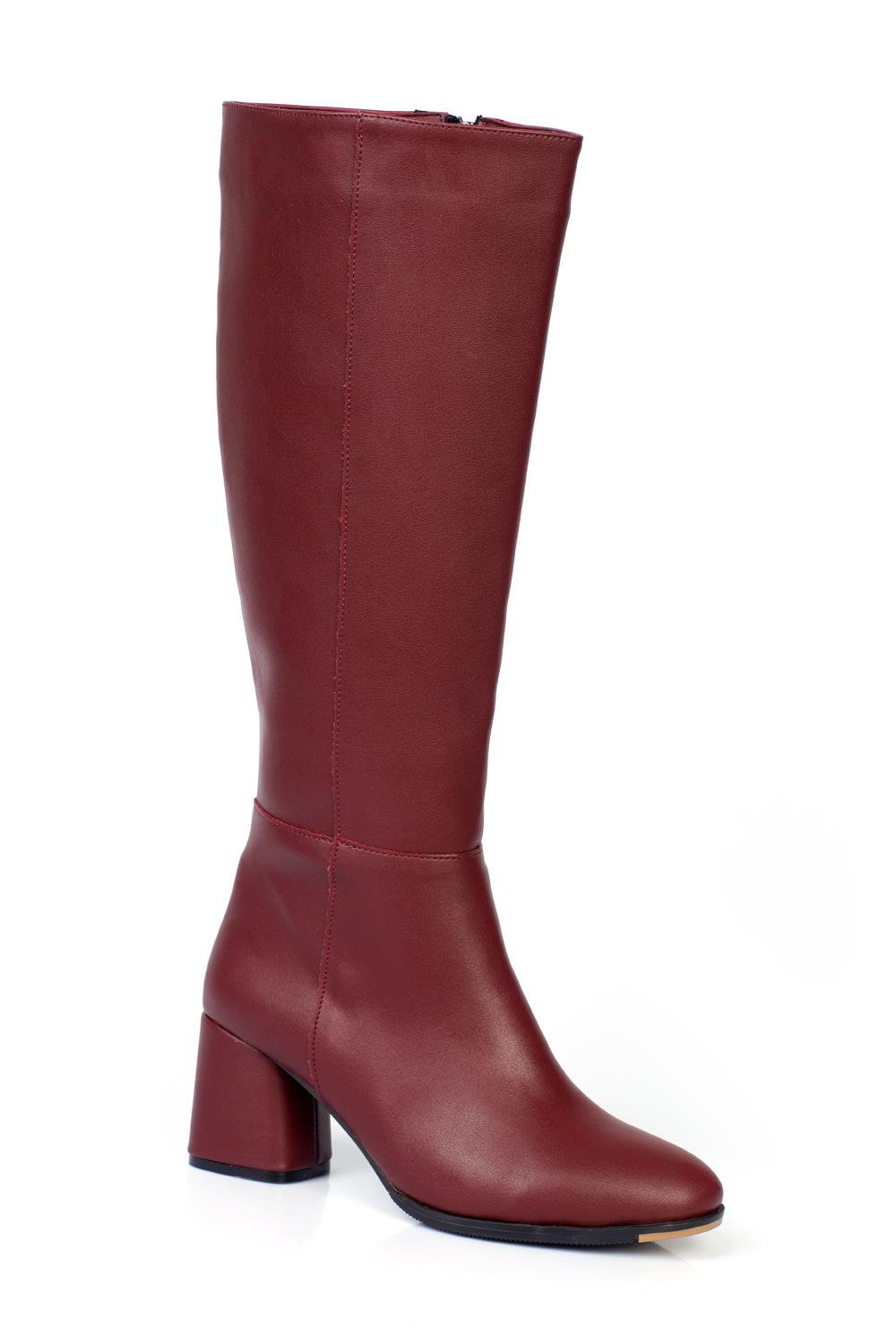 Capone Oval Toe Side Zipper Heeled Woman Boots