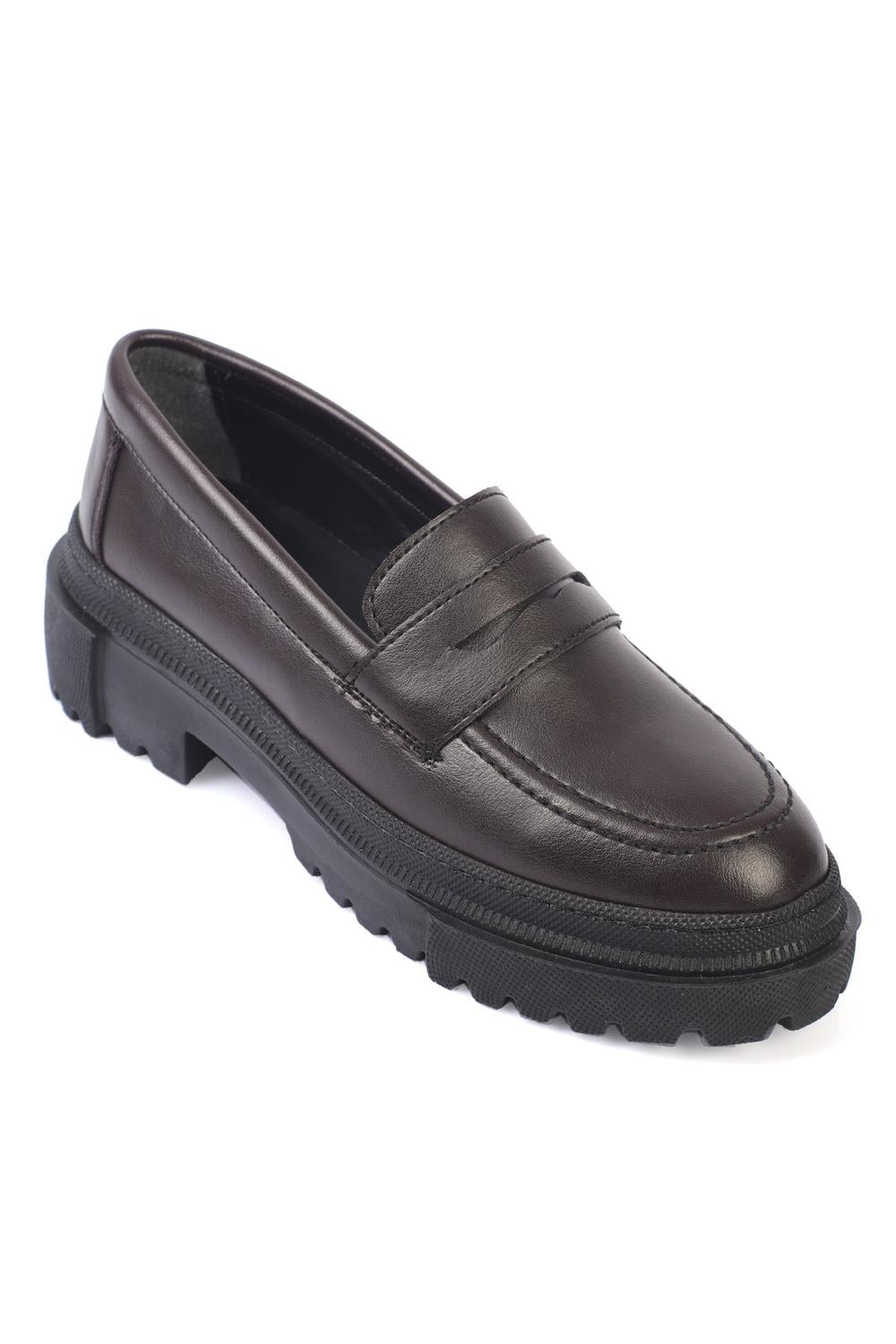 Capone Oval Toe Track Sole Patent Woman Loafer