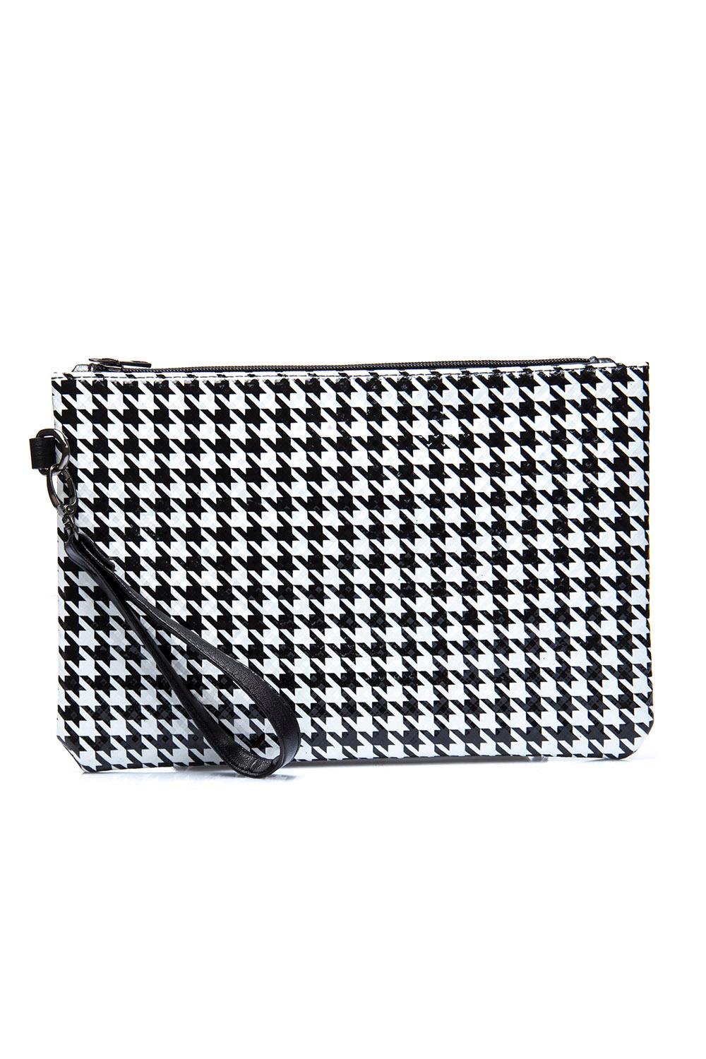 Capone Paris Houndstooth Pattern Women Houndstooth Wrislet