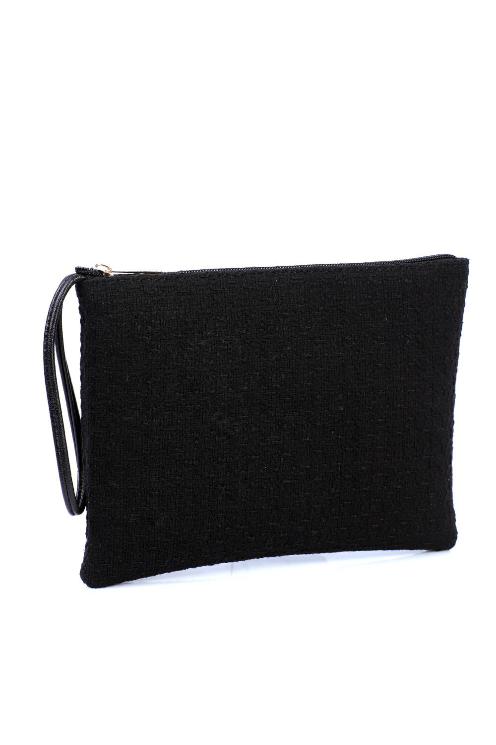 Capone Paris Mini Women Black Clutch Bag